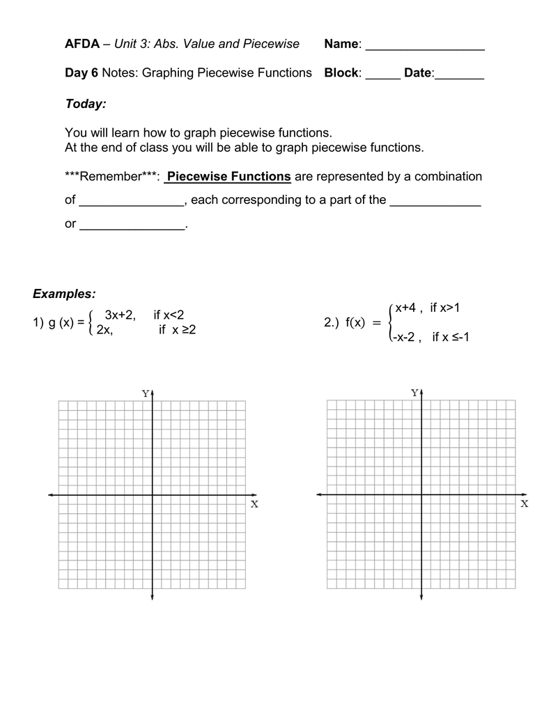 50 Piecewise Functions Worksheets Pdf 17