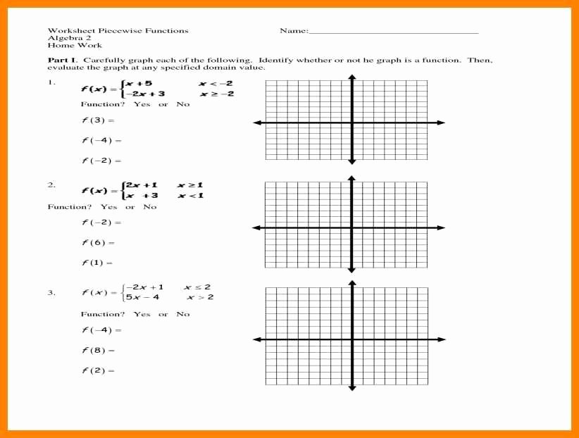 50 Piecewise Functions Worksheets Pdf 28