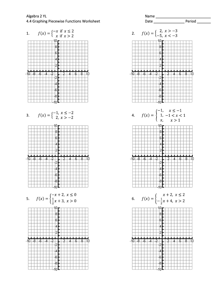 50 Piecewise Functions Worksheets Pdf 3