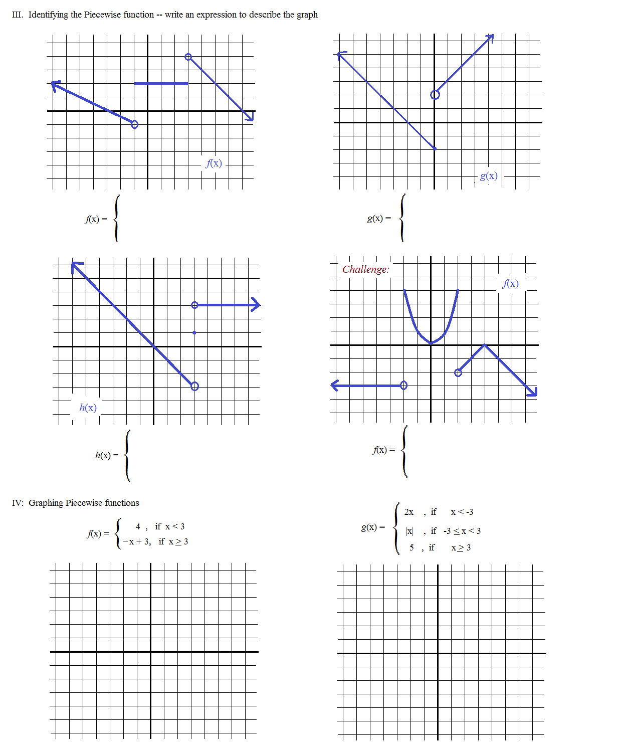 50 Piecewise Functions Worksheets Pdf 30