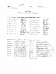 50 Ternary Ionic Compounds Worksheets 12