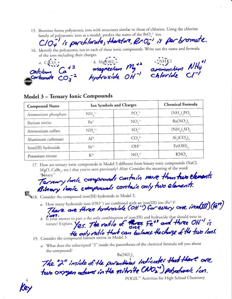 50 Ternary Ionic Compounds Worksheets 46