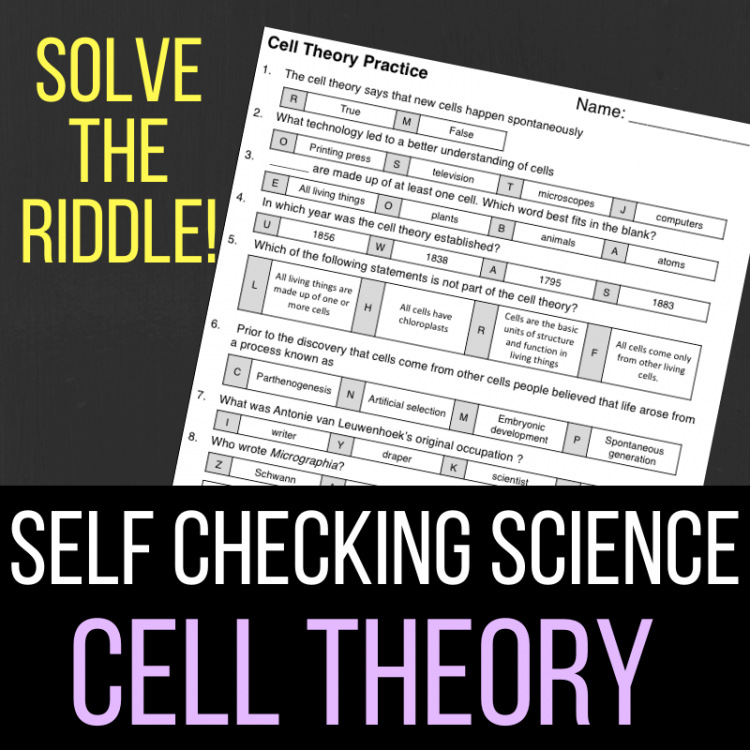 50 The Cell Theory Worksheet 21