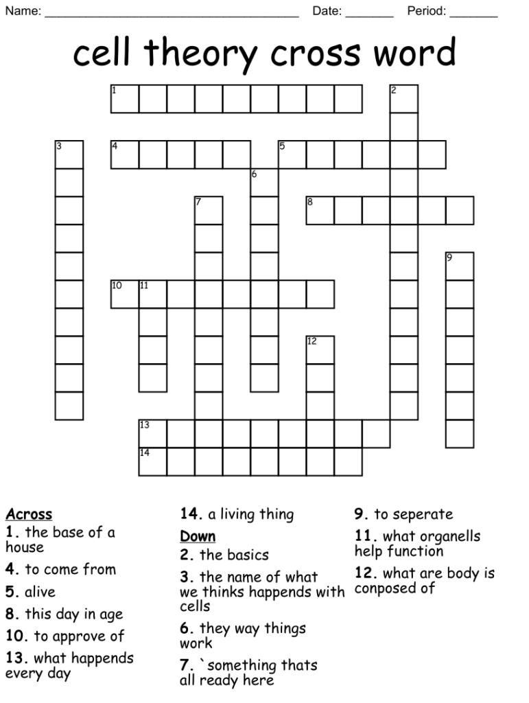 50 The Cell Theory Worksheet 29