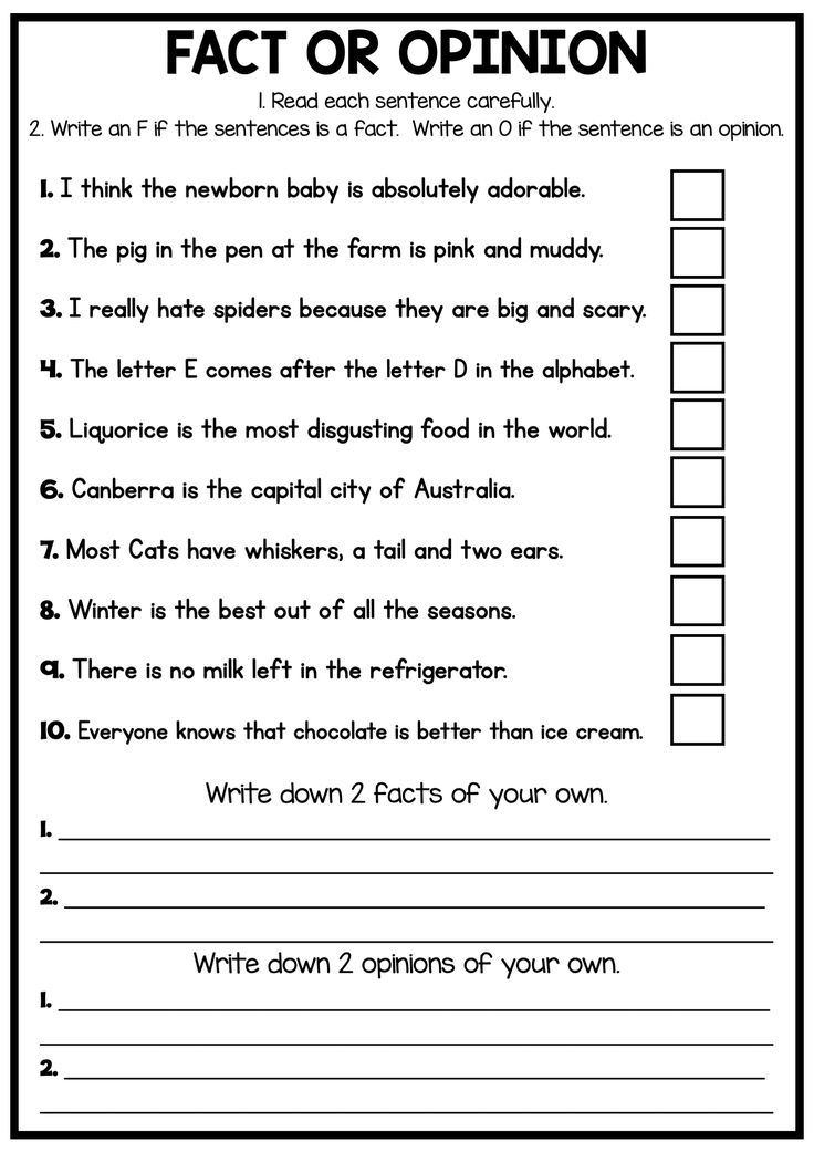 51 Fact Vs Opinion Worksheets 30