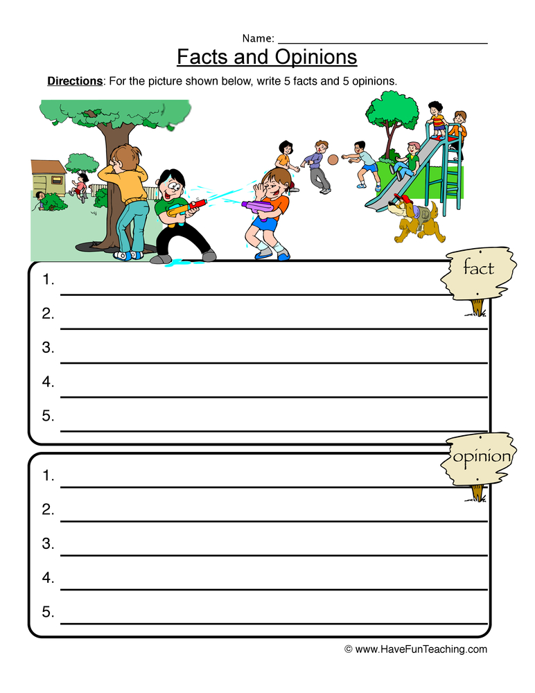 51 Fact Vs Opinion Worksheets 43