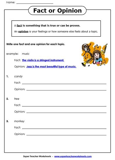 51 Fact Vs Opinion Worksheets 45