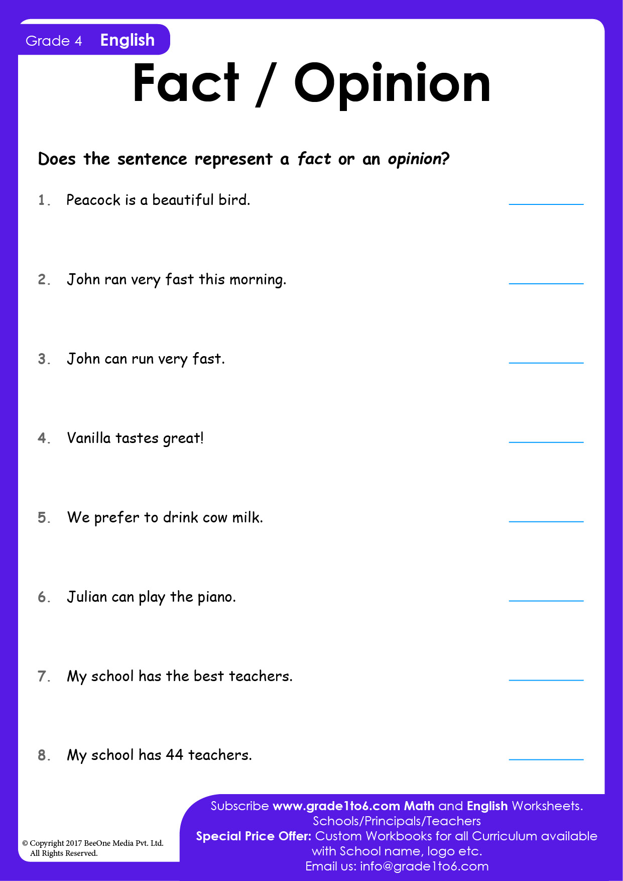 51 Fact Vs Opinion Worksheets 52