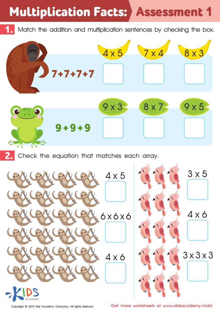 55 Free Multiplication Facts Worksheets 46