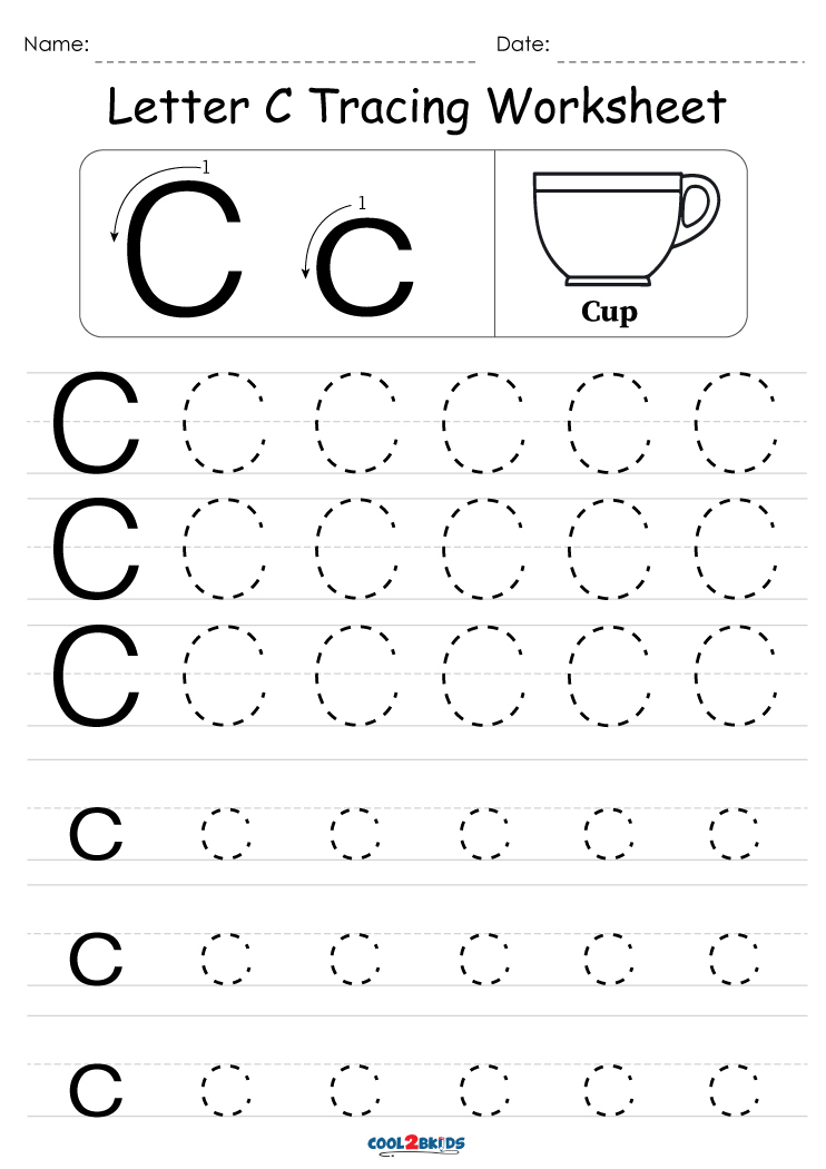 55 Worksheets For Letter C 13