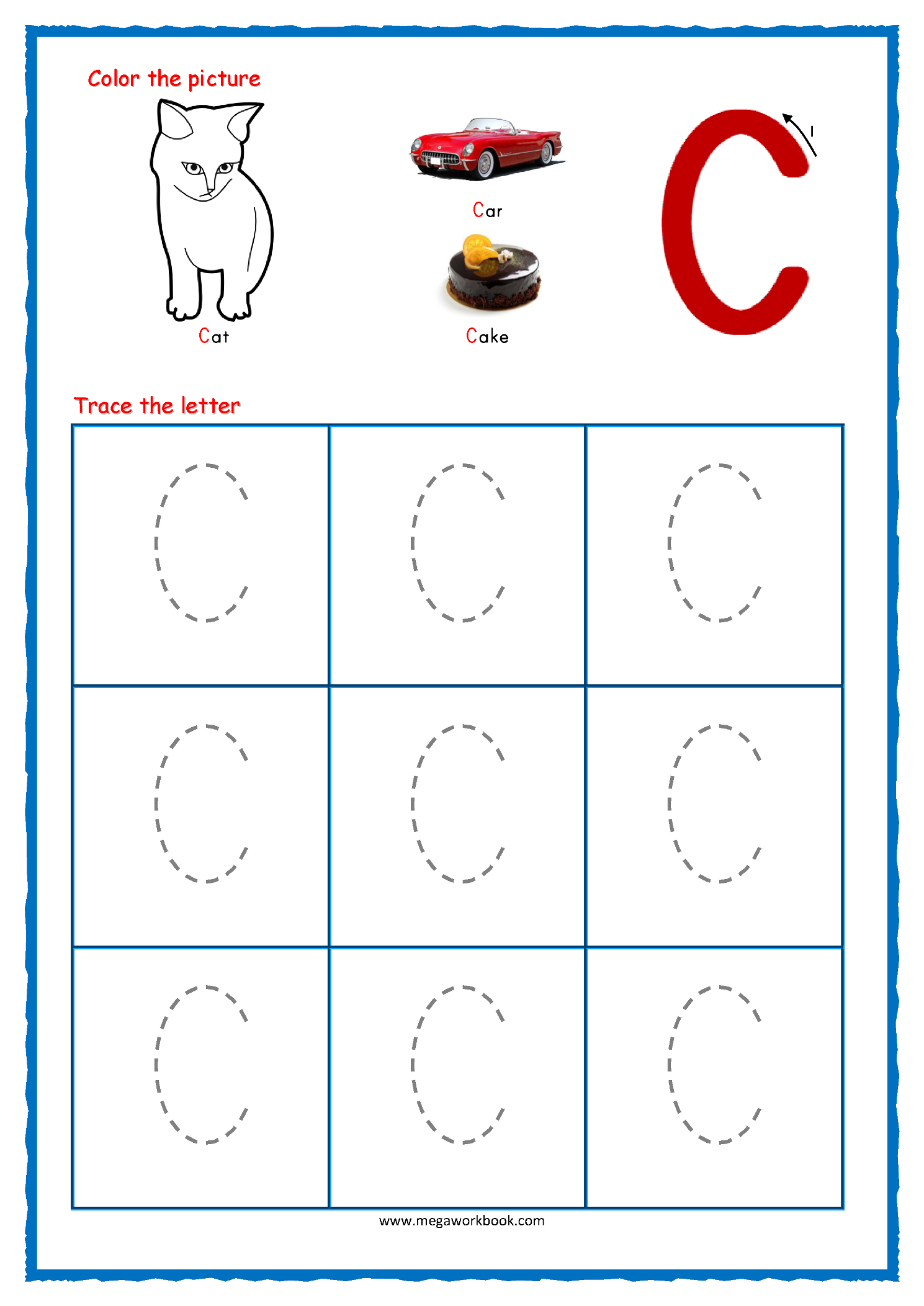 55 Worksheets For Letter C 14