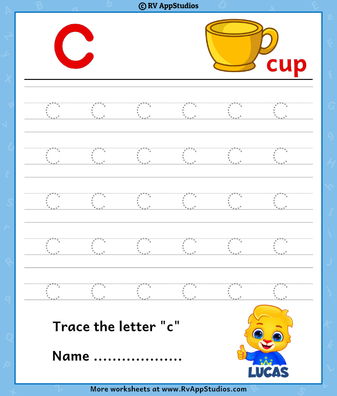 55 Worksheets For Letter C 15