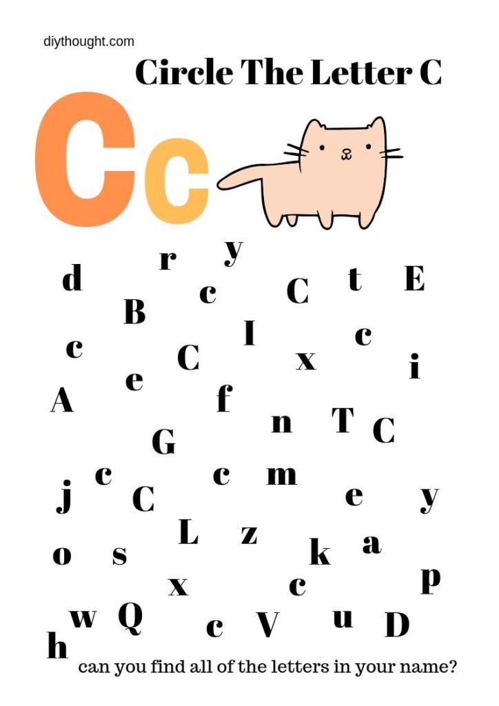 55 Worksheets For Letter C 17