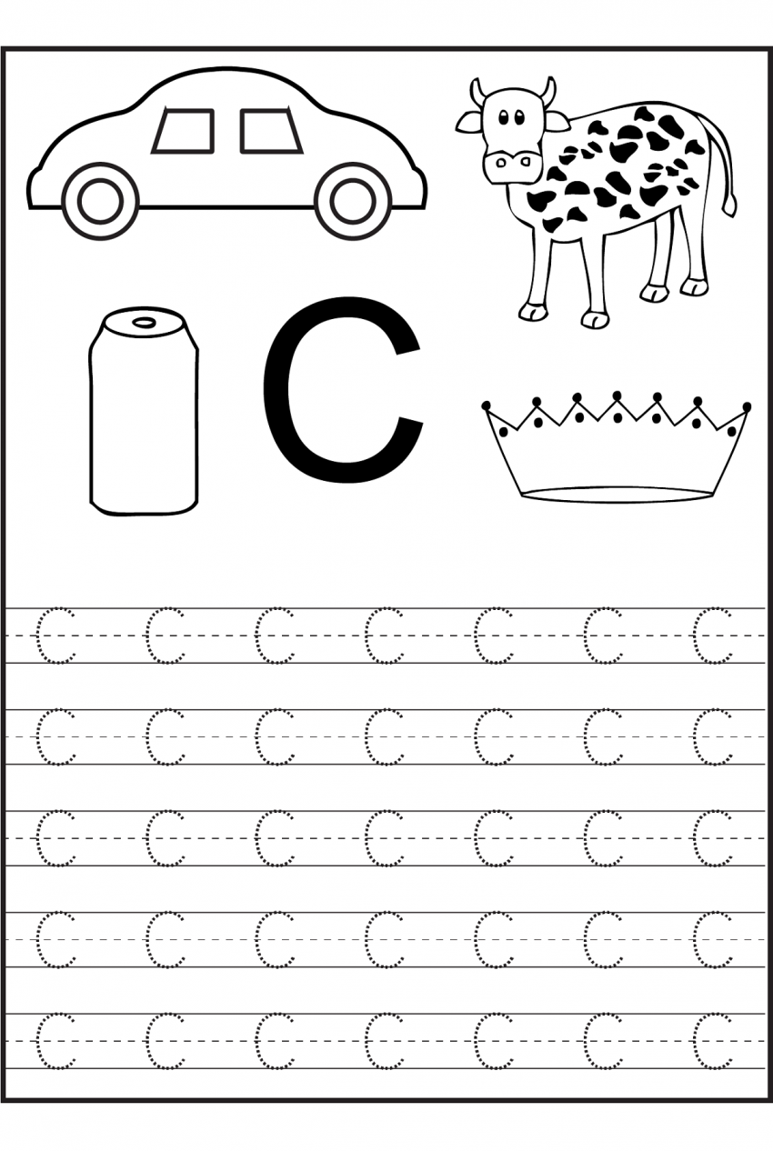 55 Worksheets For Letter C 19