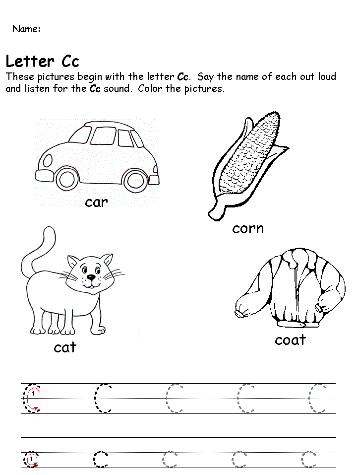 55 Worksheets For Letter C 20