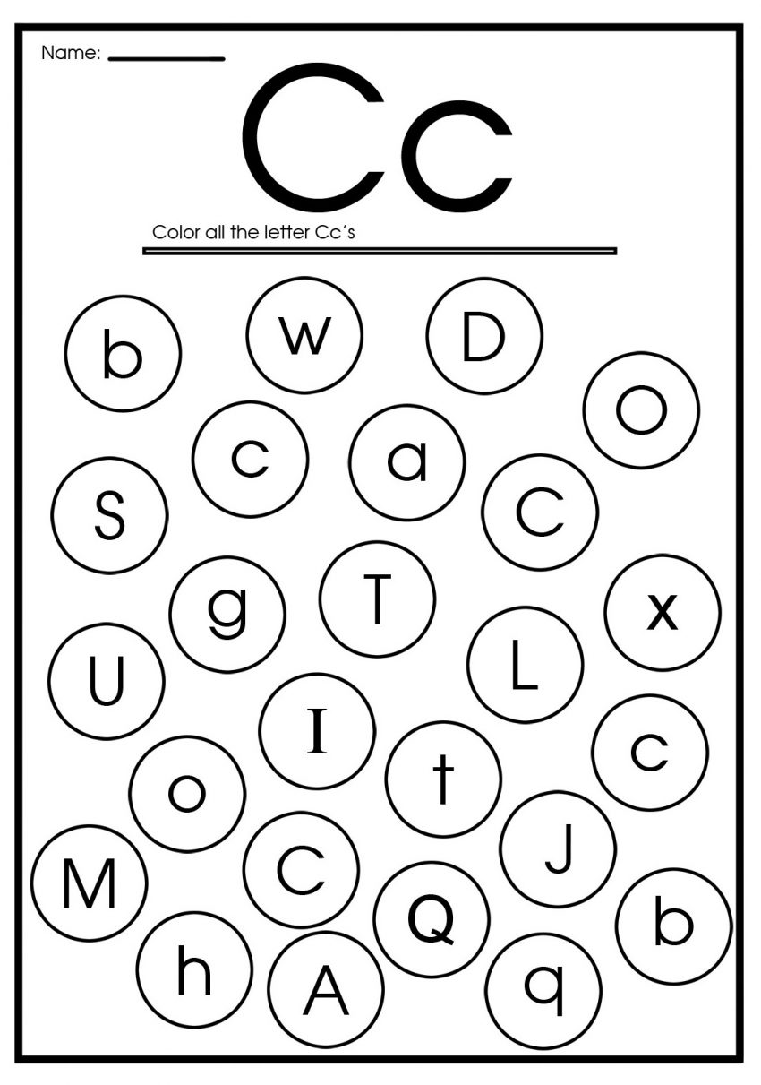 55 Worksheets For Letter C 21