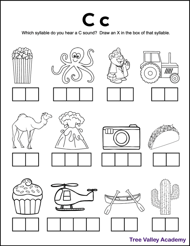 55 Worksheets For Letter C 29