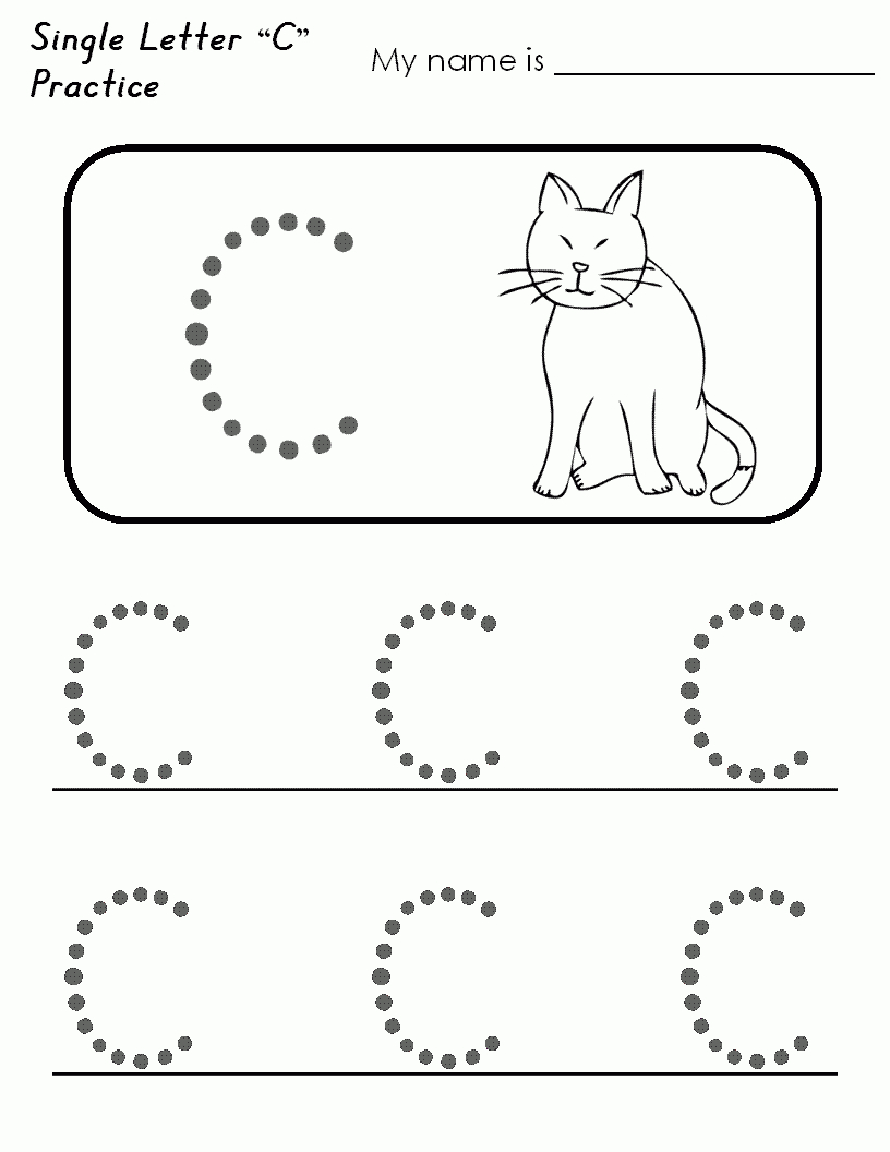 55 Worksheets For Letter C 31