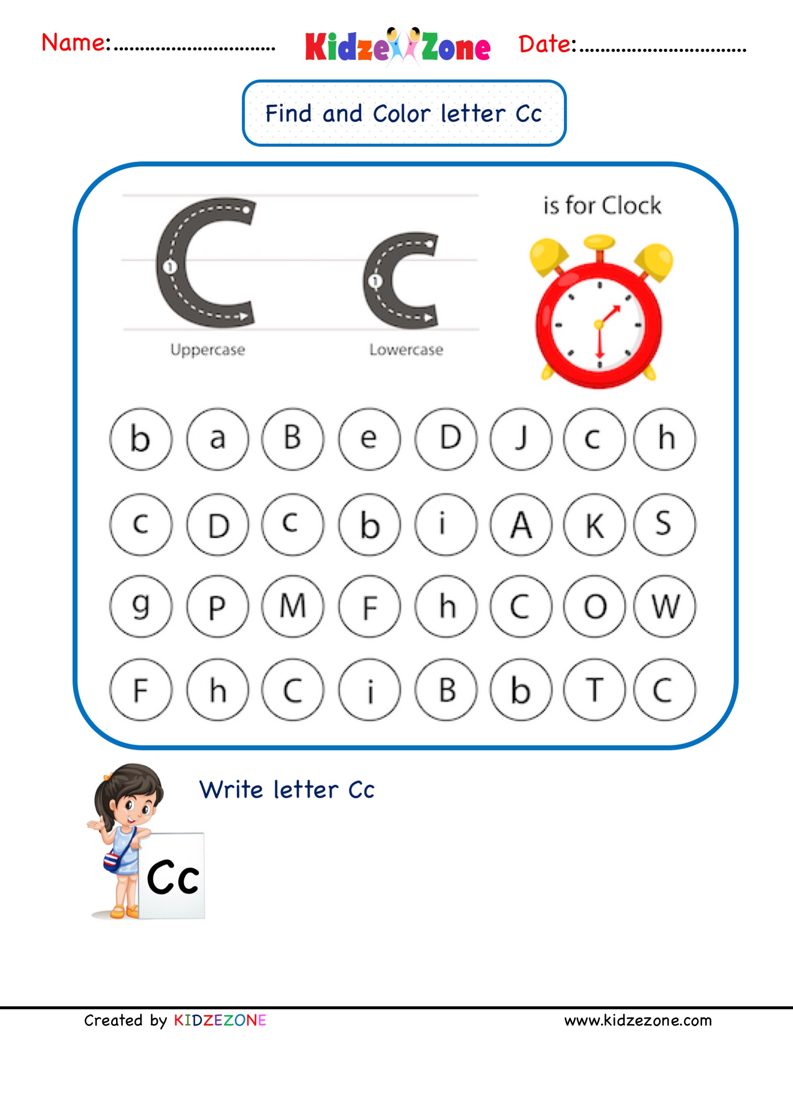 55 Worksheets For Letter C 35