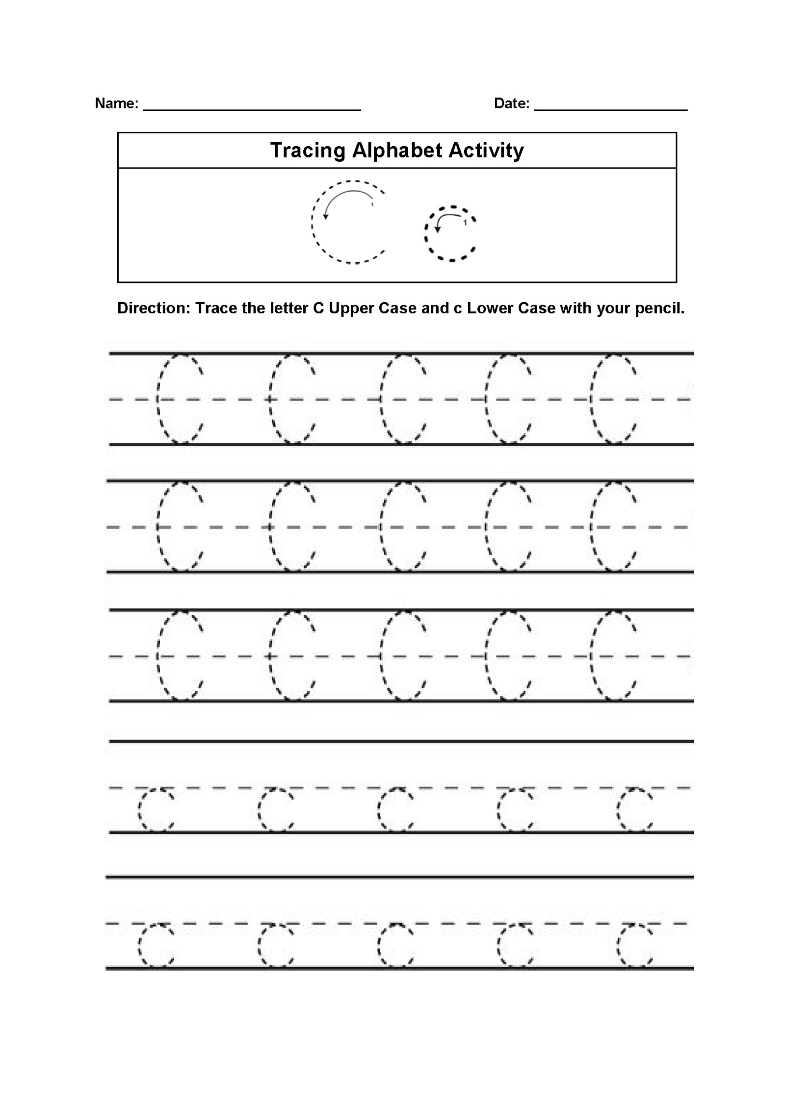 55 Worksheets For Letter C 40