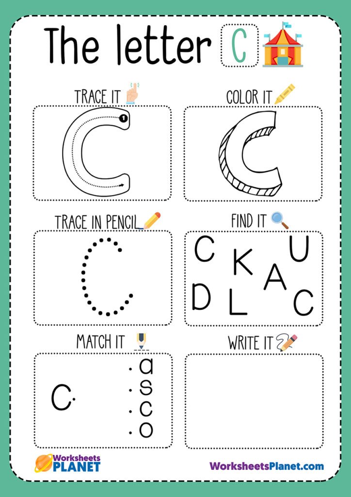 55 Worksheets For Letter C 6