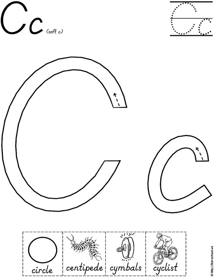 55 Worksheets For Letter C 64