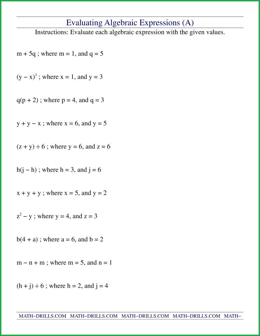 58 Writing Expressions Worksheet Pdf 16