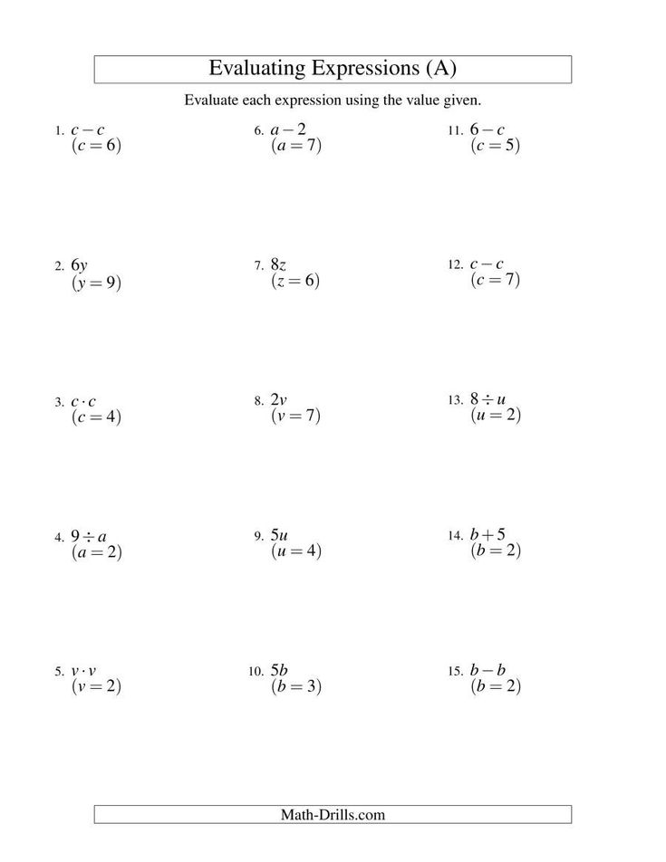 58 Writing Expressions Worksheet Pdf 48