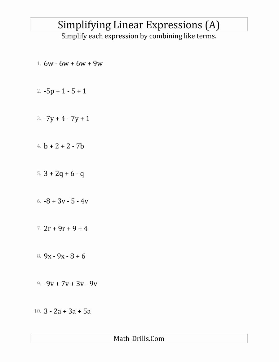 58 Writing Expressions Worksheet Pdf 52