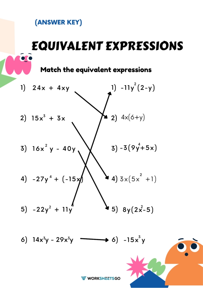 58 Writing Expressions Worksheet Pdf 53