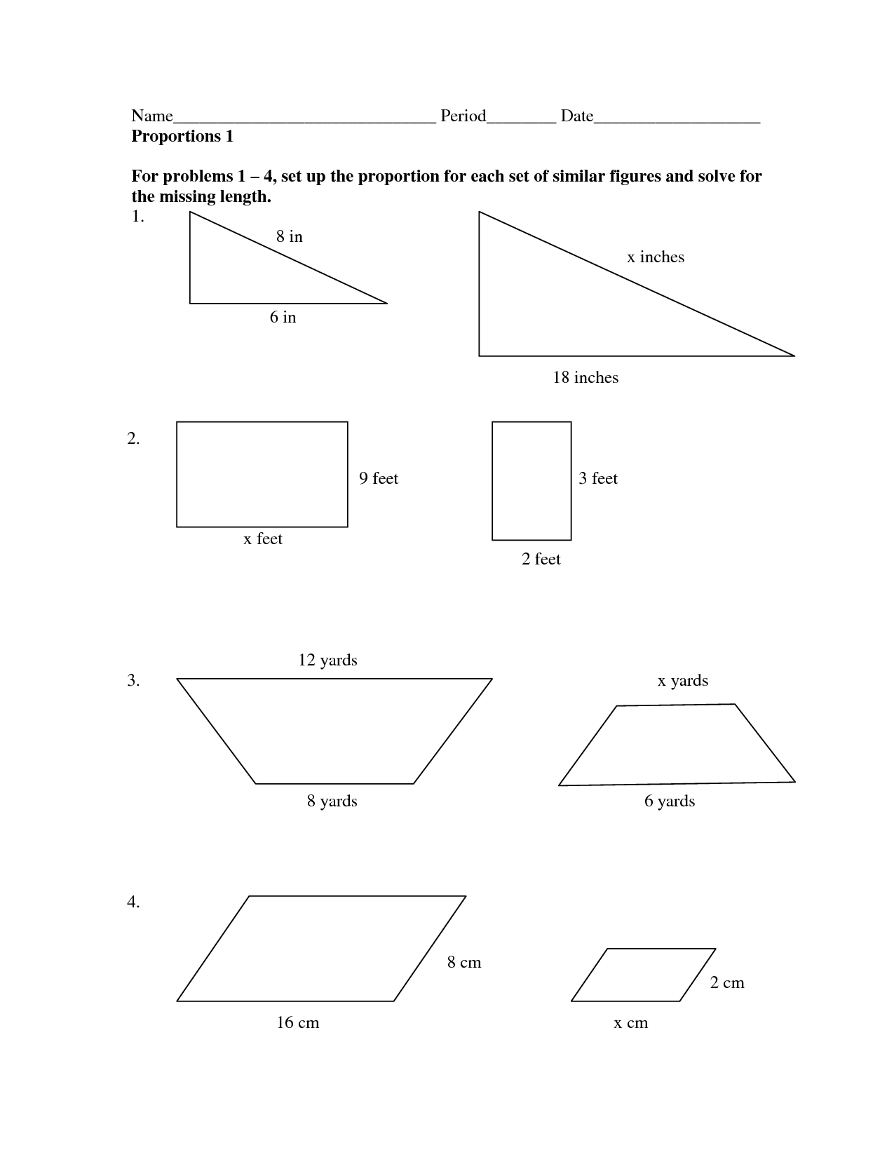 59 Similar Figures Worksheet Pdf 14