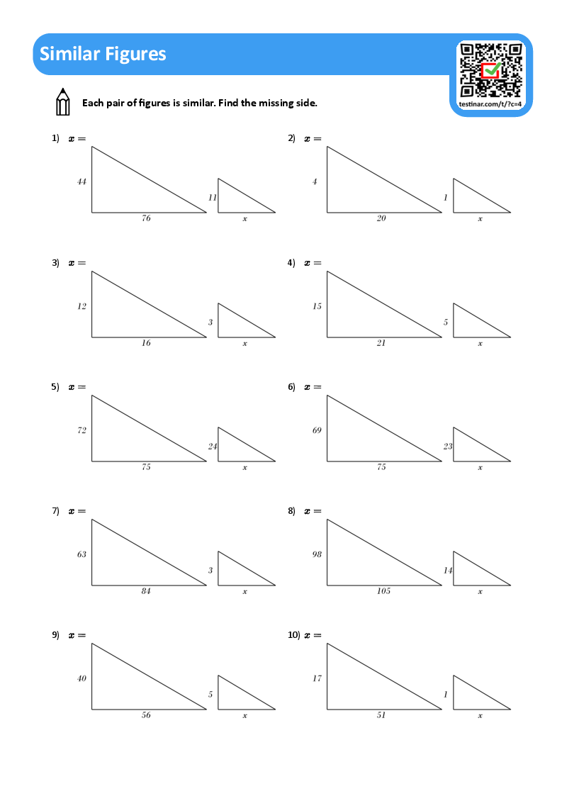 59 Similar Figures Worksheet Pdf 20