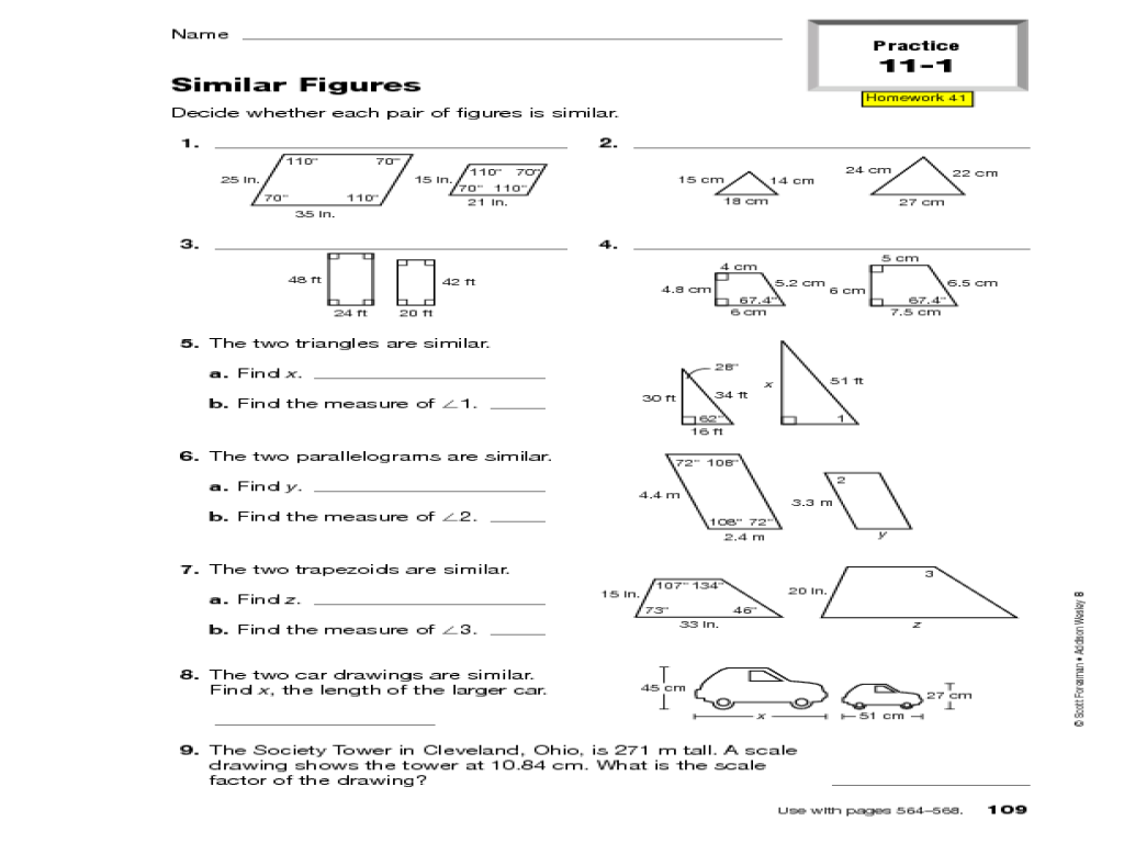 59 Similar Figures Worksheet Pdf 28