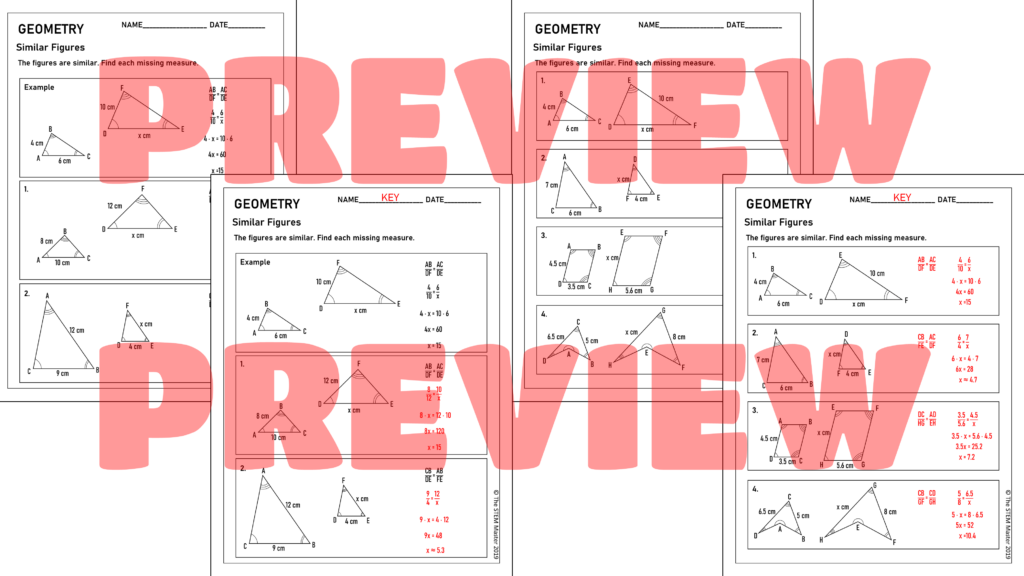 59 Similar Figures Worksheet Pdf 29