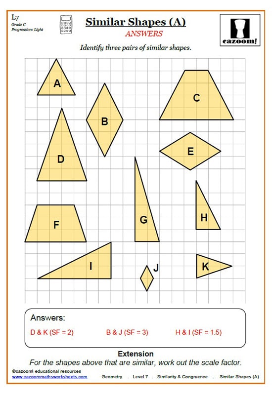 59 Similar Figures Worksheet Pdf 33