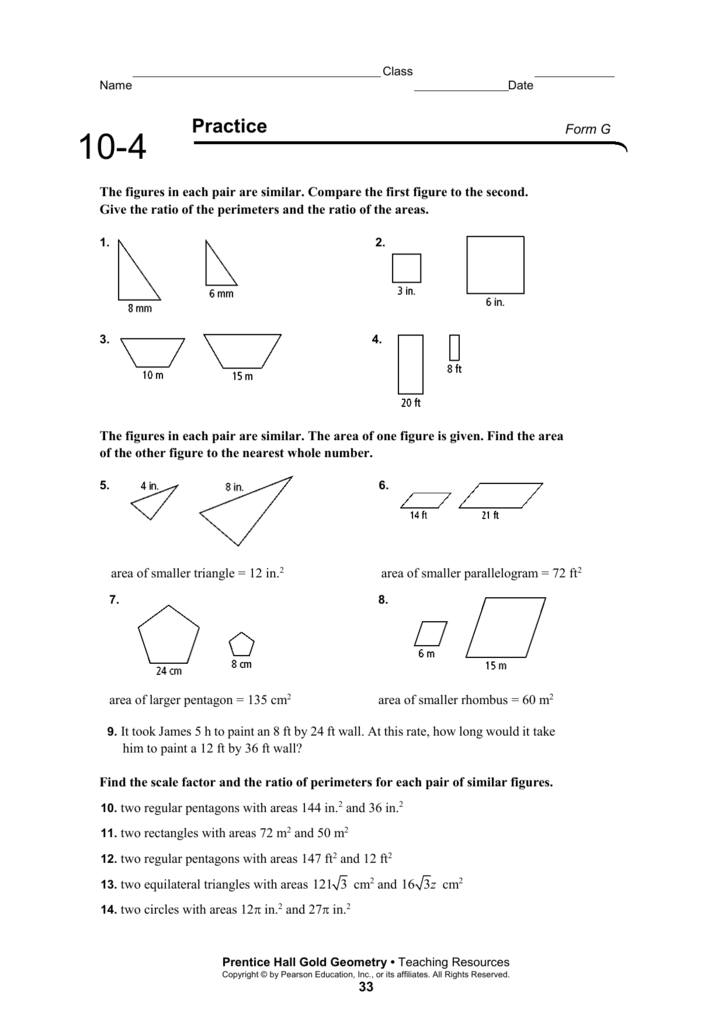 59 Similar Figures Worksheet Pdf 47