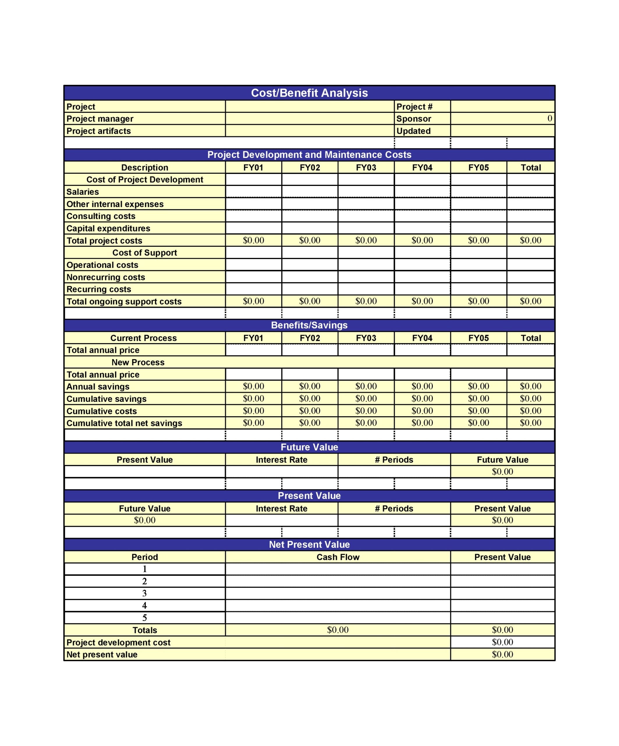 60 Cost Benefit Analysis Worksheets 10