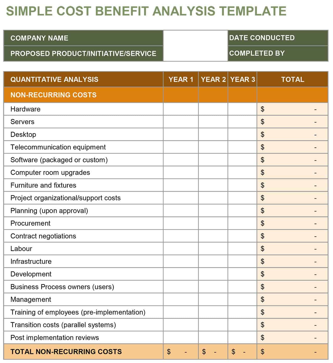 60 Cost Benefit Analysis Worksheets 4