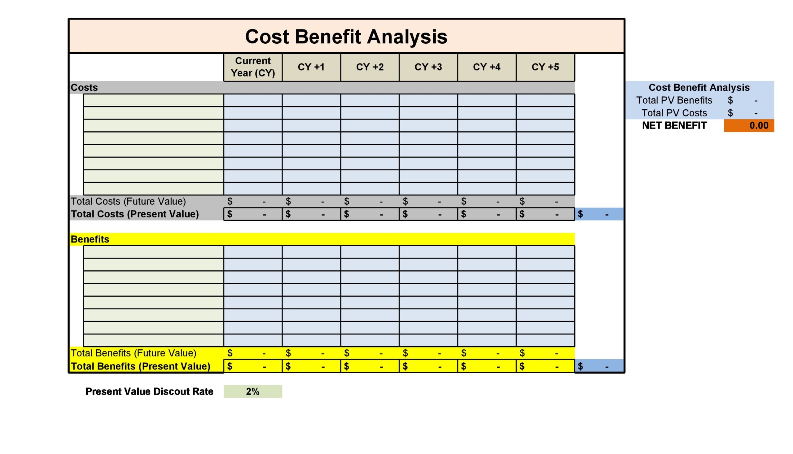 60 Cost Benefit Analysis Worksheets 6