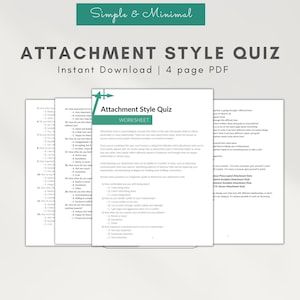 60 Printable Attachment Theory Worksheets 2