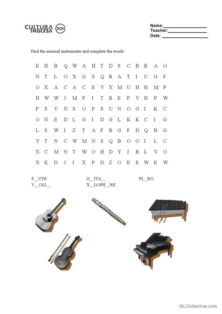 60 The String Family Worksheet 31