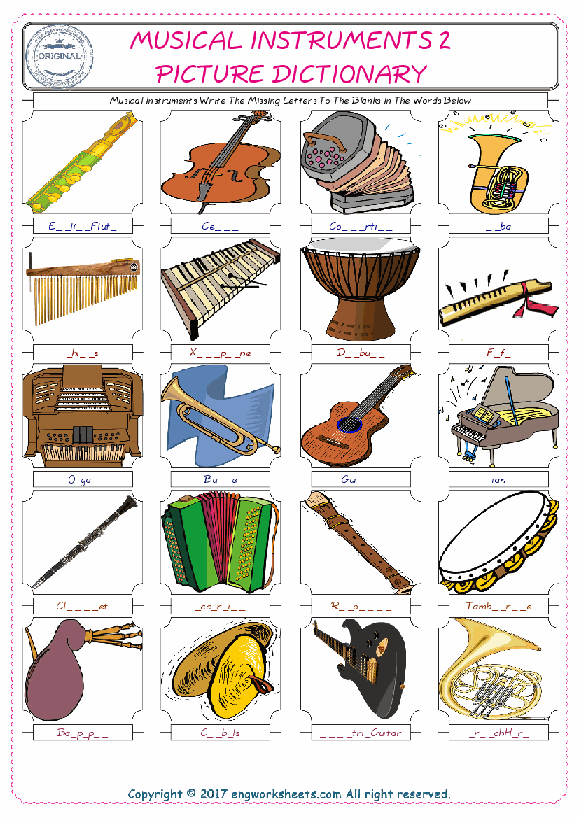 60 The String Family Worksheet 64