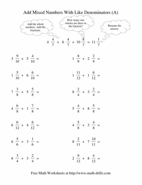 62 Adding Subtracting Fractions Worksheets 18