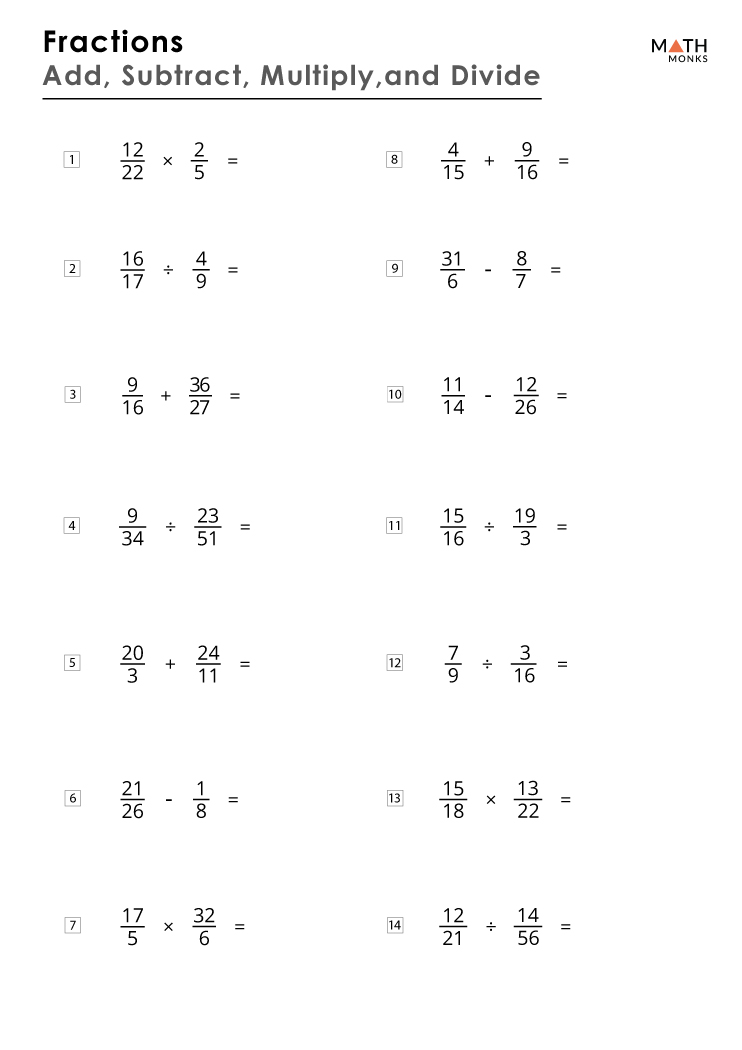 62 Adding Subtracting Fractions Worksheets 25