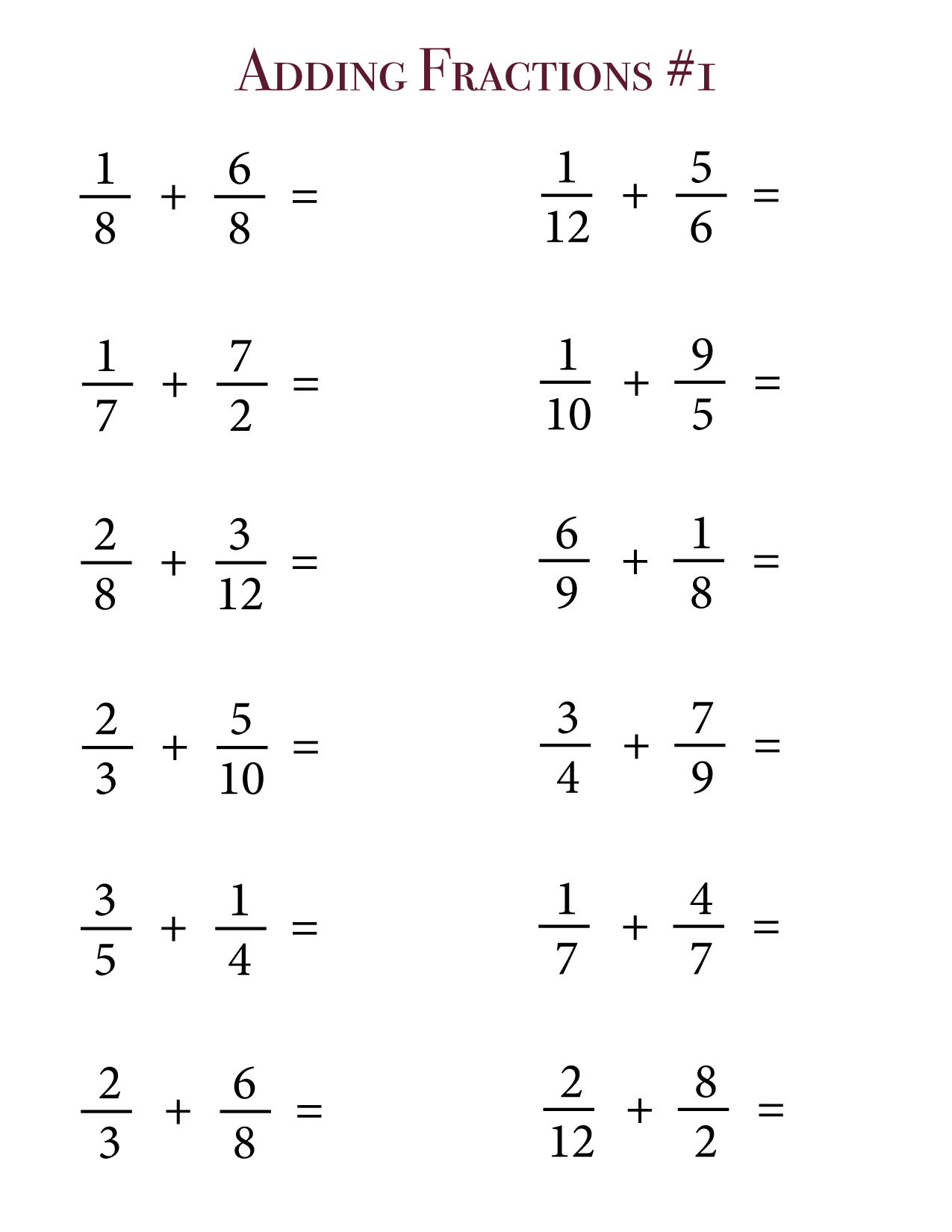 62 Adding Subtracting Fractions Worksheets 33