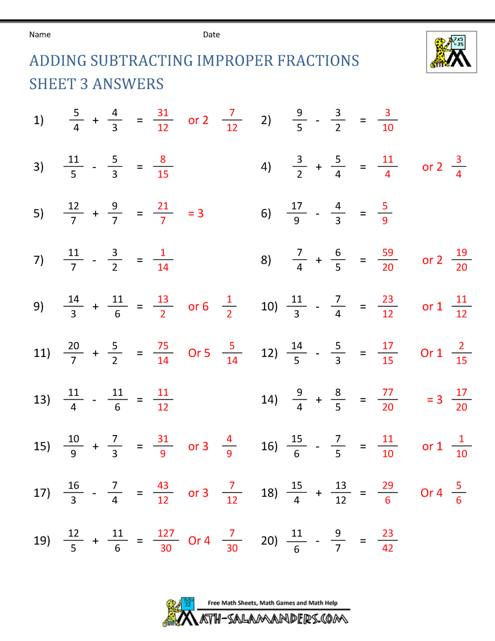 62 Adding Subtracting Fractions Worksheets 44