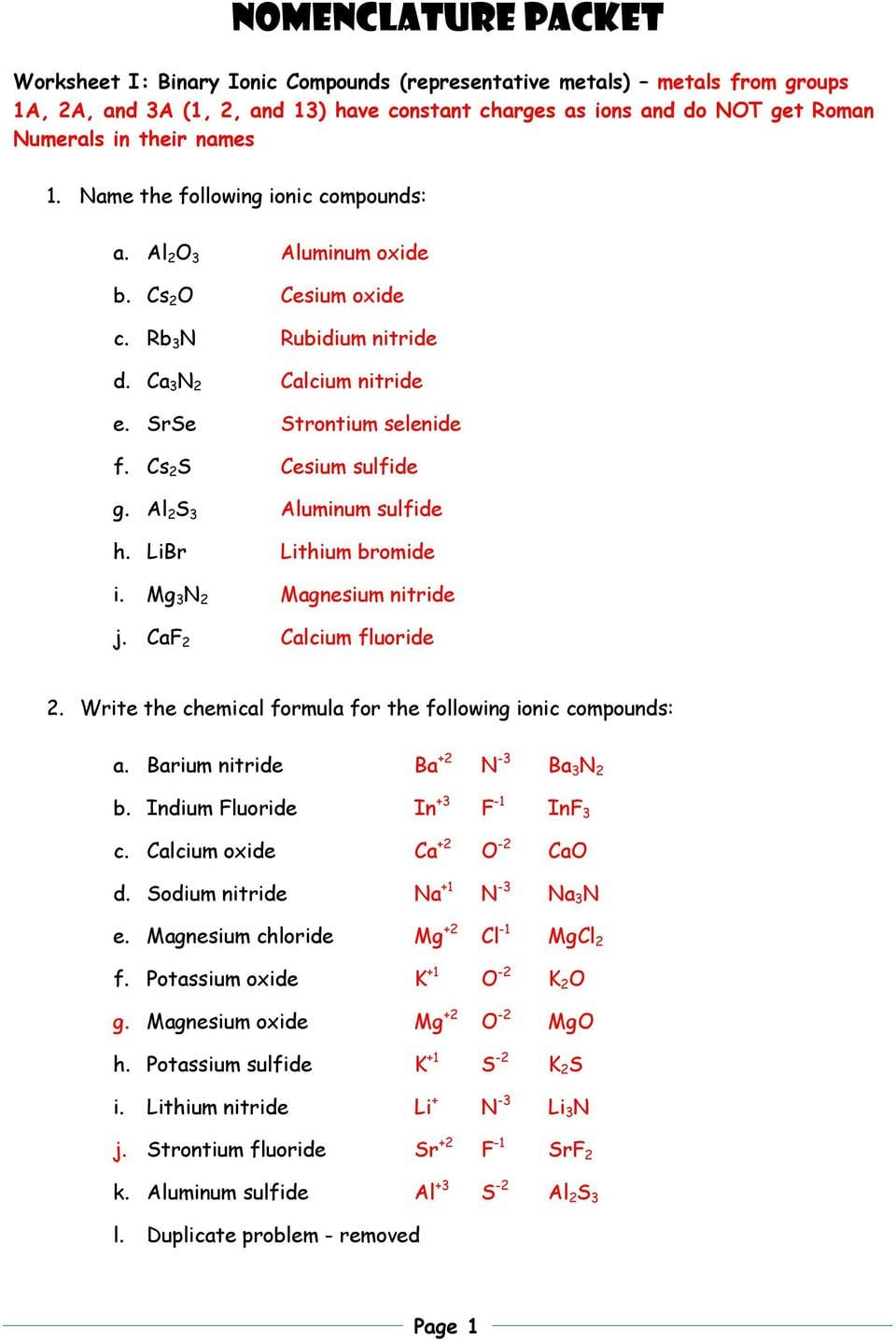 62 Ionic Bonds Worksheet Answers 12