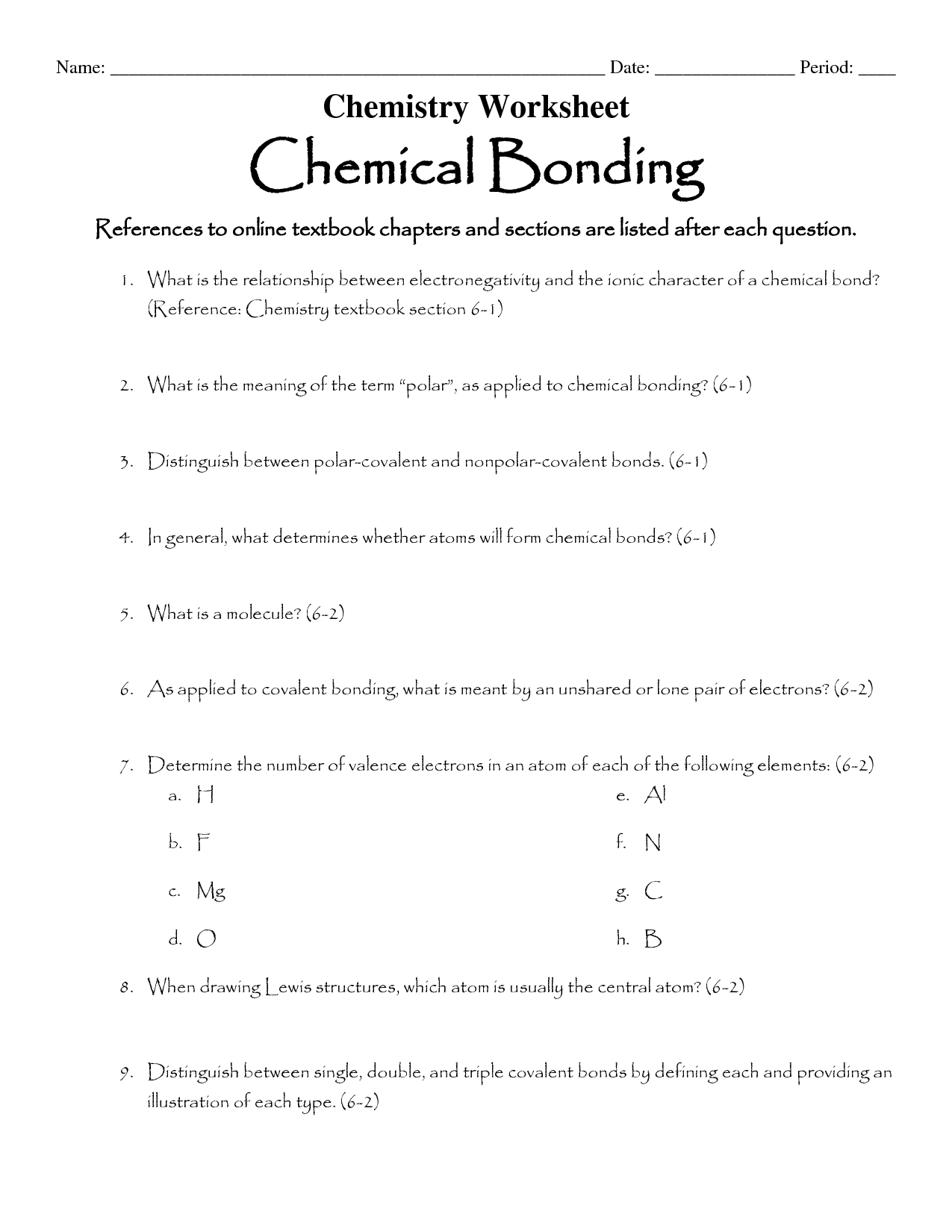 62 Ionic Bonds Worksheet Answers 26