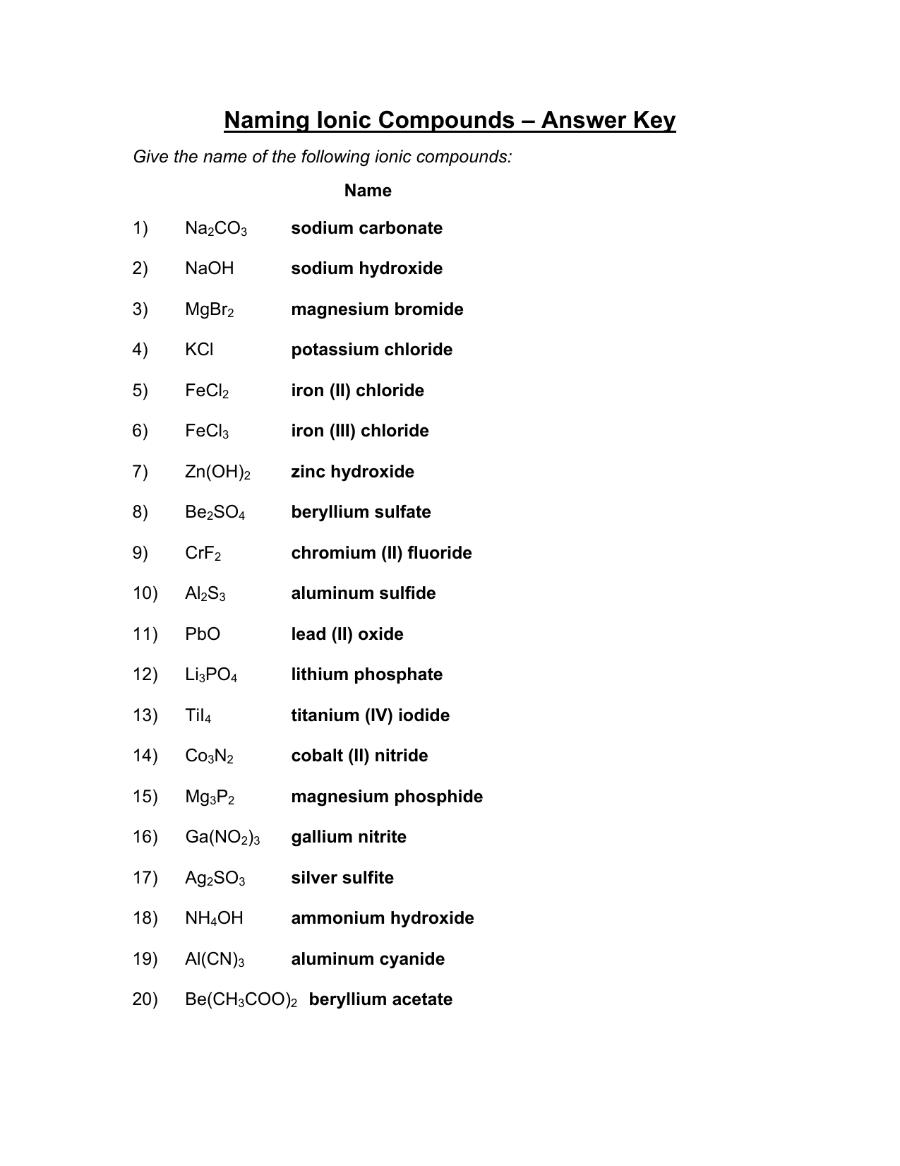 62 Ionic Bonds Worksheet Answers 34