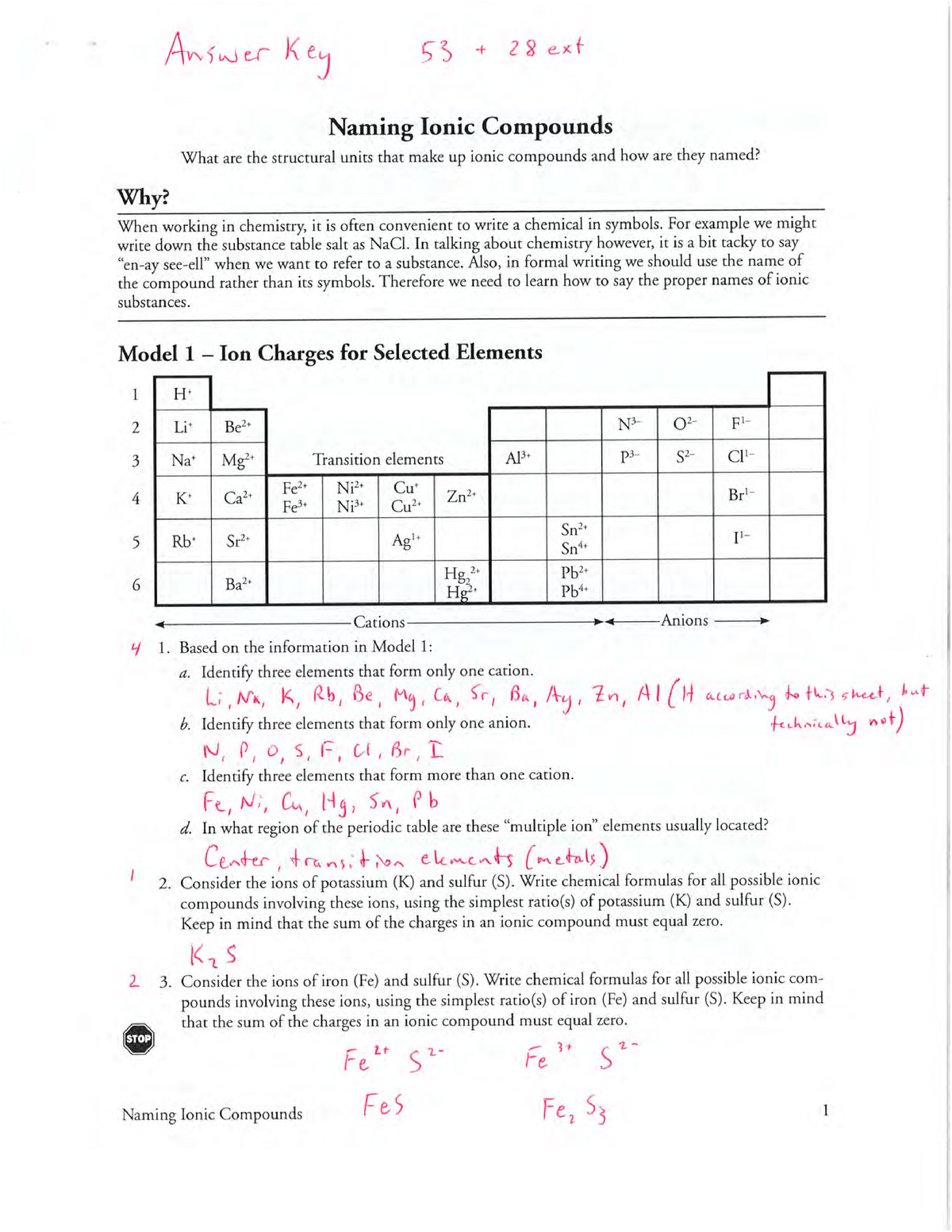 62 Ionic Bonds Worksheet Answers 38